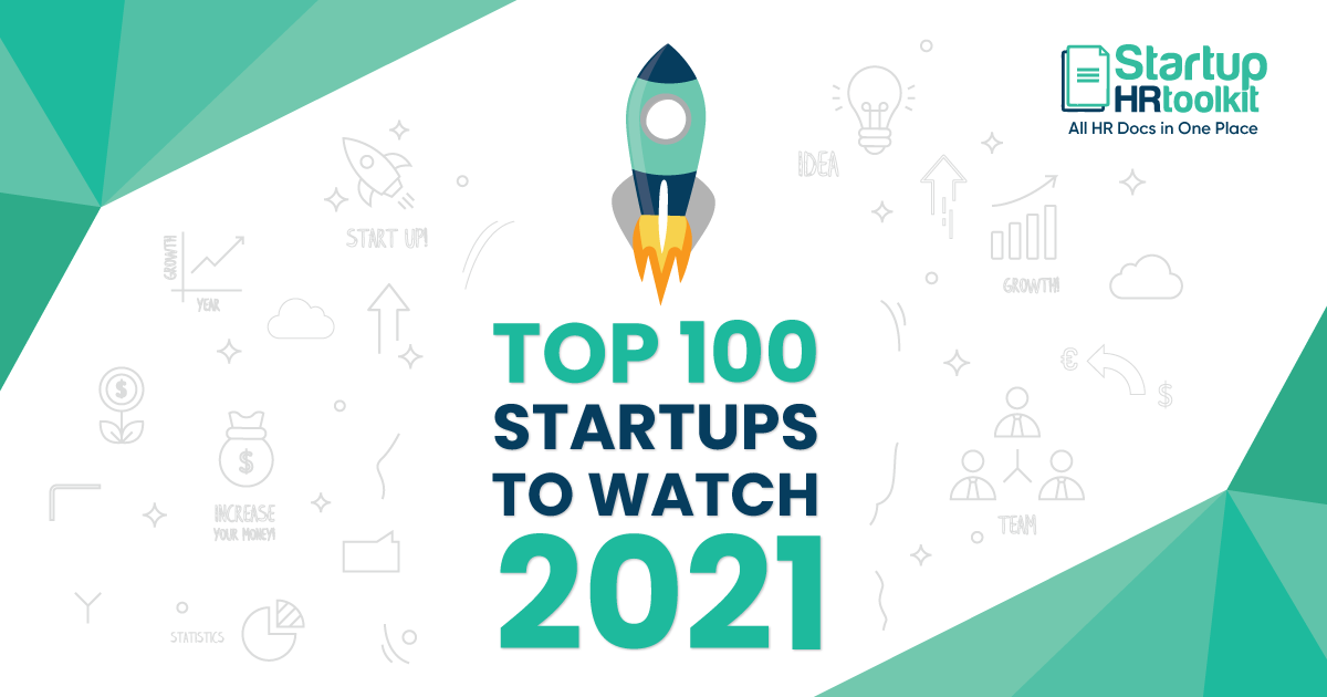 Top 100 Startups in India to Watch in 2021 - StartupHR Toolkit