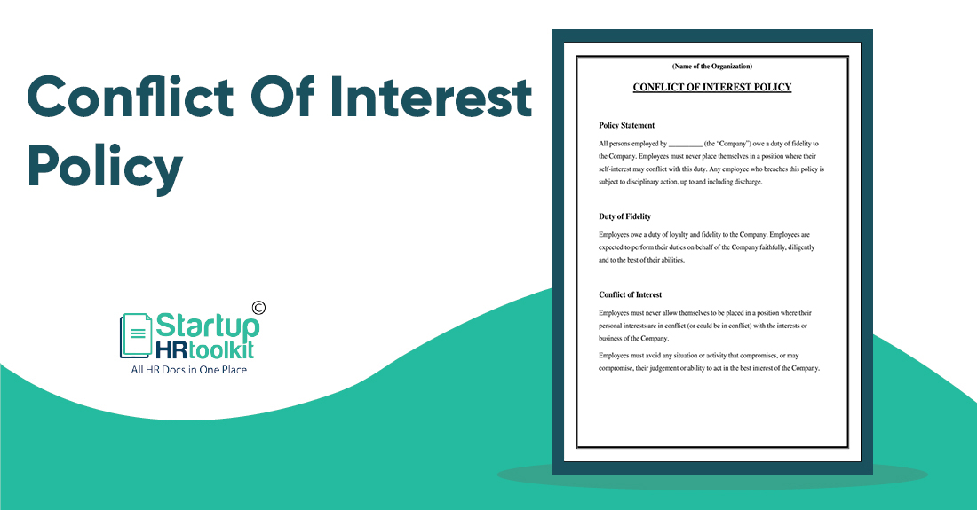Conflict of Interest Policy - Download Template - Word